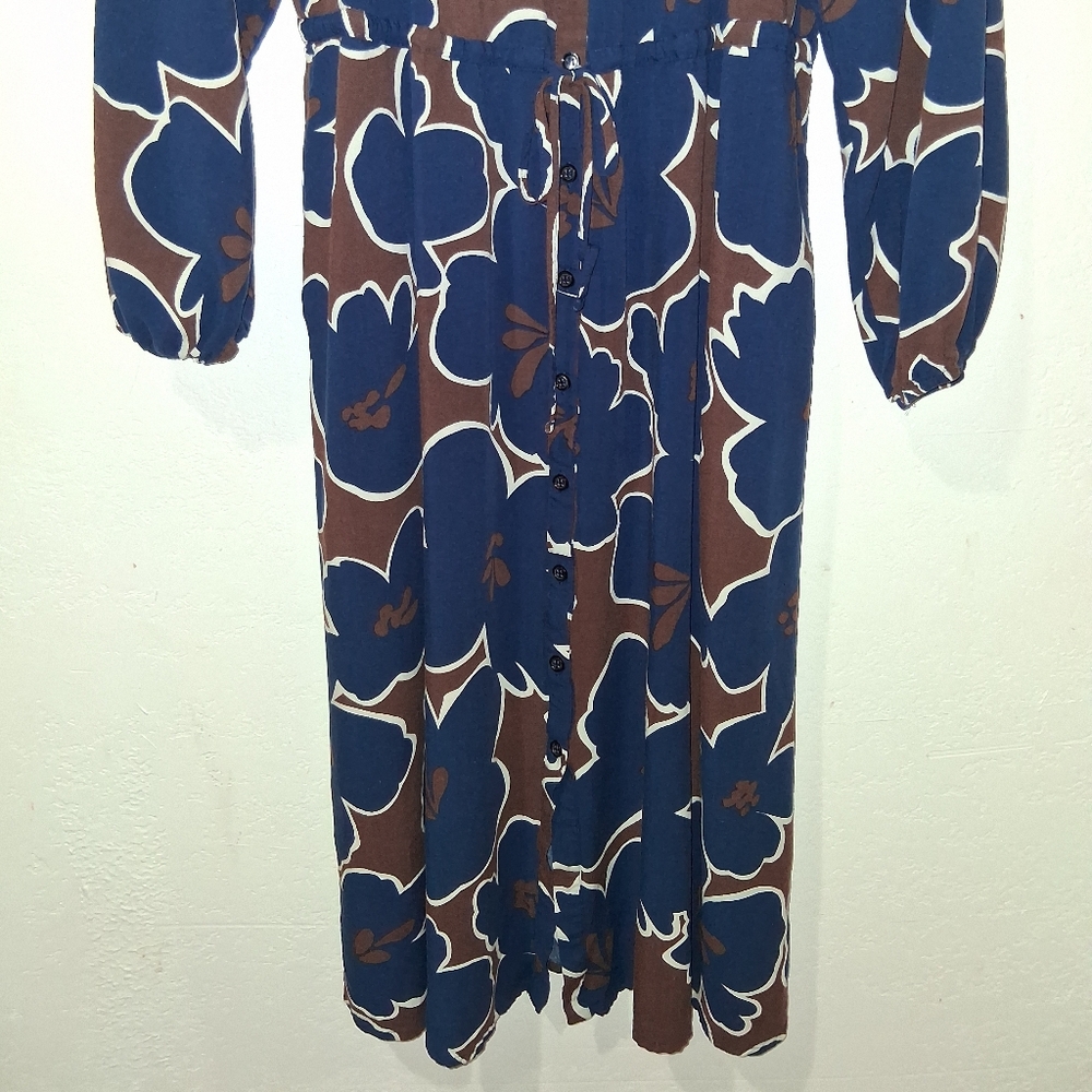 BODEN Floral Tie Front Dress - Picture 6 of 8